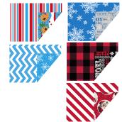 Gift Wrapping Papers - 5 Assorted Designs - 80 sq. ft. - 6/Pk