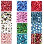 Gift Wrapping Papers - 3 Assorted Designs - 30 sq. ft.