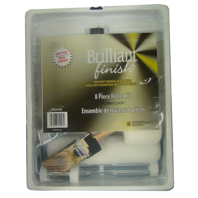 Nour Brilliant Finish 8Piece Paint Roller Kit RONA
