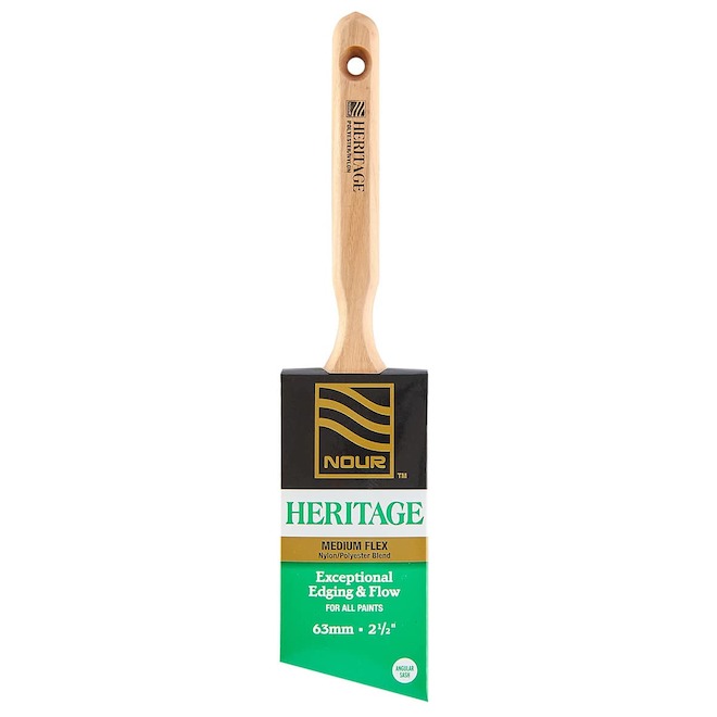 Nour Heritage 63 mm Medium Flex Angular Paint Brush