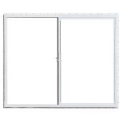 Gentek Horizontal Sliding Window - PVC - White - 35.37 H x 47.25-in W