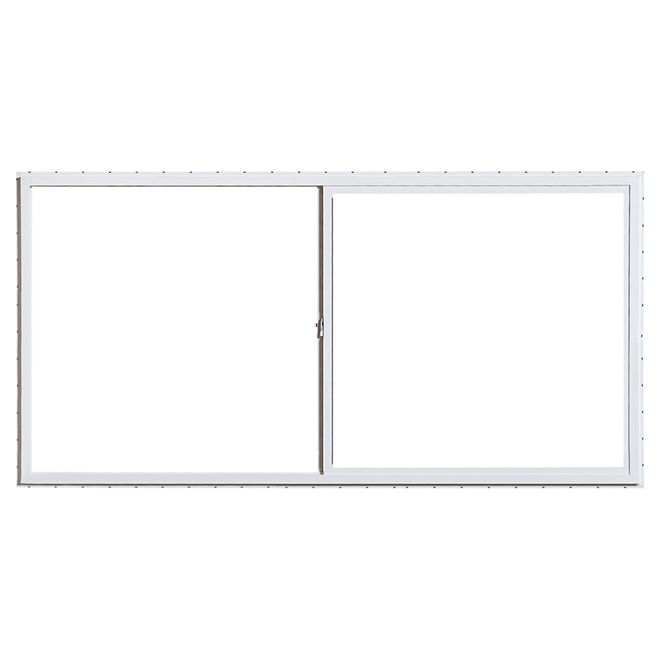 Gentek Horizontal Sliding Window - PVC - White - Reduces Heat - 35 3/8-in H x 59-in W