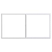 Gentek Horizontal Sliding Window - PVC - White - Reduces Heat - 35 3/8-in H x 70 7/8-in W