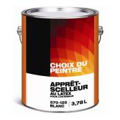 Apprêt-scellant intérieur Choix du Peintre, 3,78 l, blanc mat