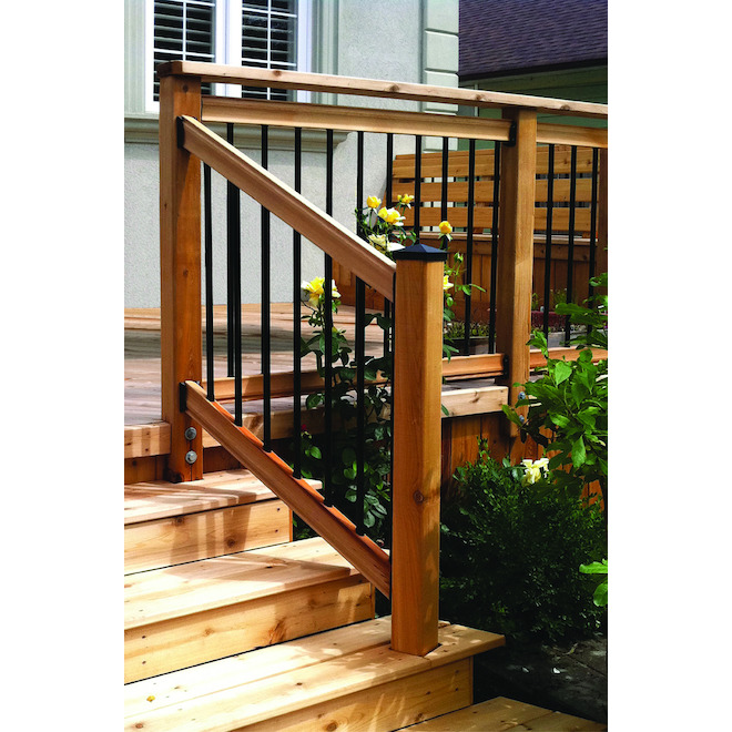 RONA Round Bars for Railing Classic Style in Black Steel - 3/4 x 26-in - Pack of 10