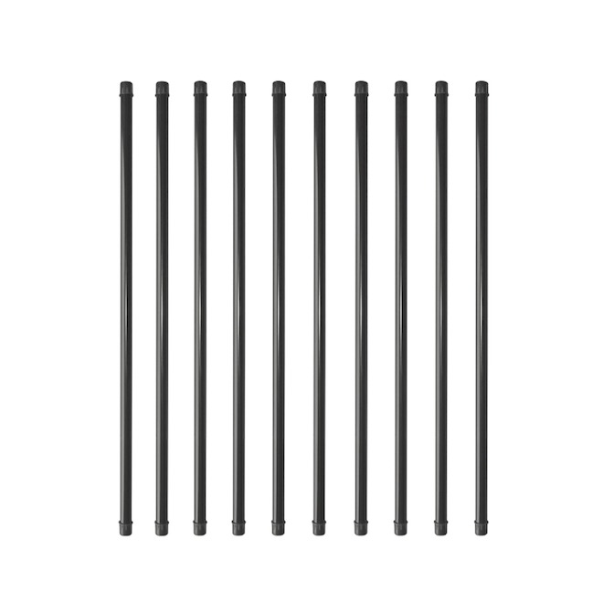 Round Bar Rafter RONA Round Bars for Railing Classic Style in Black Steel - 3/4 x 36-in ...