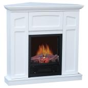Foyer électrique avec manteau, 750 W/1500 W, blanc