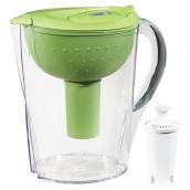 Water Pitcher with Filter - 10 Cups - Green/Clear