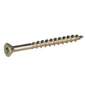 Tree Island #8 Yellow Zinc Flat-Head Square Standard (SAE) Structural Wood Screws