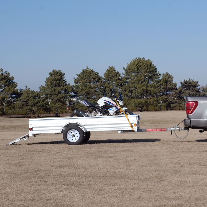 Stirling Trailers Galvanized Steel Expandable Trailer - 5-ft x 10-ft