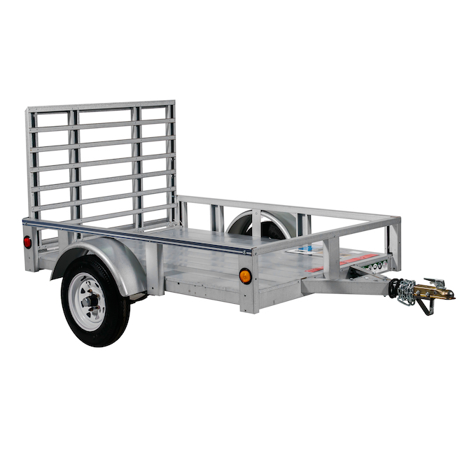 Stirling Trailers Steel Utility Trailer 4-ft x 6-ft with Ramp Gate