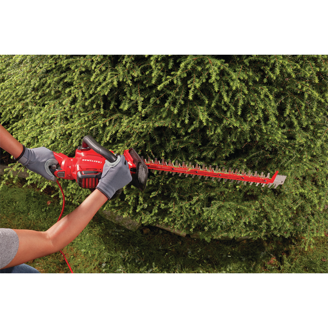 Craftsman(MD) - Electric Hedge-Trimmer - 24'' - 4 Ah - Red