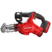 Scie à chaine sans fil à élagage CRAFTSMAN 20 V MAX 2.0 Ah batterie 6 po