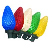 Jeu de 200 lumières, intérieur/extérieur, DEL C7, multicolore