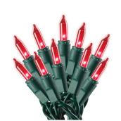 Jeu de mini-lumières d'extérieur Sylvania, 100 lumières, rouge
