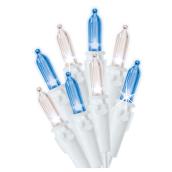 Jeu de 70 mini-lumières scintillantes Sylvania, blanc et bleu