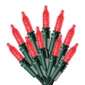 Sylvania Christmas String Lights - 50-Count LED M5 - Indoor Outdoor - Red