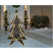 Holiday Living 43-in Free-Standing Decoration, Artificial Christmas Tree with 706 Warm White LED Lights
