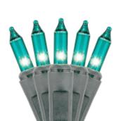 Sylvania 70-Count 15.26-in Teal LED Christmas String Lights