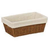 Petit panier de rangement en corde de parchemin, 6l, brun