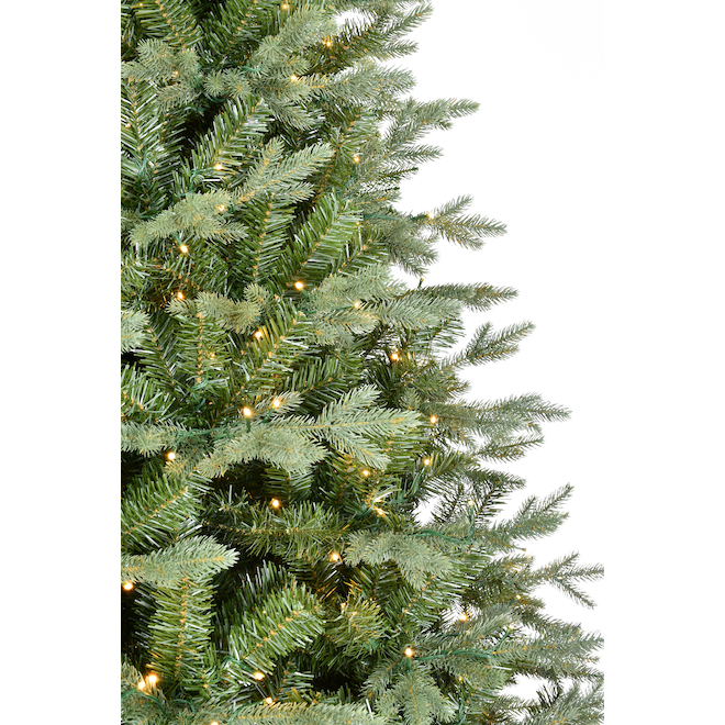 Holiday Living 9-ft Artifical Pre-Lit Hudson Fir Christmas Tree - 950 Multicoloured LED Lights - 8 Functions