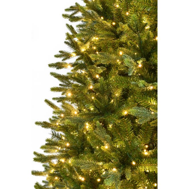 Holiday Living 12-ft Artifical Pre-Lit Superior Fir Christmas Tree - 1850 Multicoloured LED Lights - 8 Functions