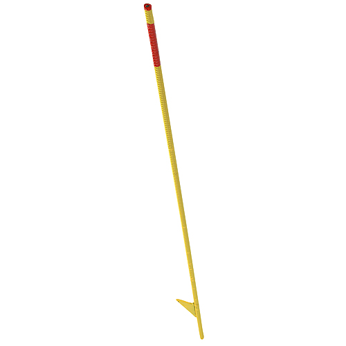 Adlée Street Marker - 58-in - Steel and Polyethylene - Red and Yellow