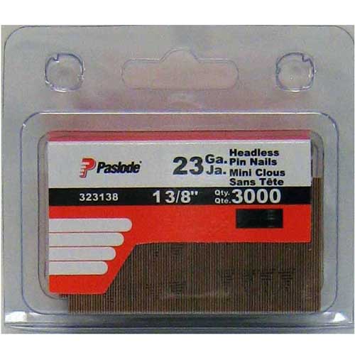 Paslode Headless Pin Nails - Smooth Shank - 23 Gauge - 1 3/8-in - 3000-Pack
