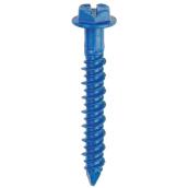 Buildex 10-Count 3/16-In x 1.75-in Blue Steel Self-Tapping Concrete Screw