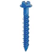 Buildex #14 Blue Hex Washer-Head Slotted Concrete Screws