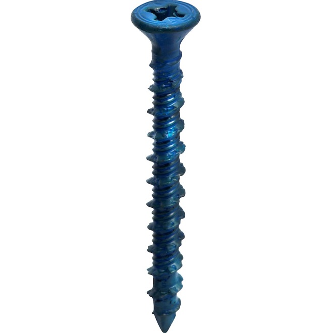 Buildex 3/16-in Blue Flat-Head Phillips Concrete Screws