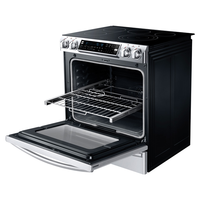 SAMSUNG SlideIn Electric Convection Range 5.8 cu. ft. NE58F9710WS RONA