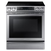Cuisinière à induction encastrable Samsung, 4 éléments, technologie Virtual Flame, 5,8 pi³, 30 po, acier inoxydable