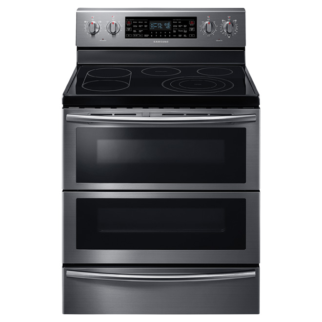 SAMSUNG Cuisinière à convection électrique à double four, 5,9 pi³ NE59J7850WG RONA