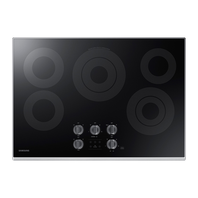 Samsung Electric Cooktop with Rapid Boil - 30-in - Black