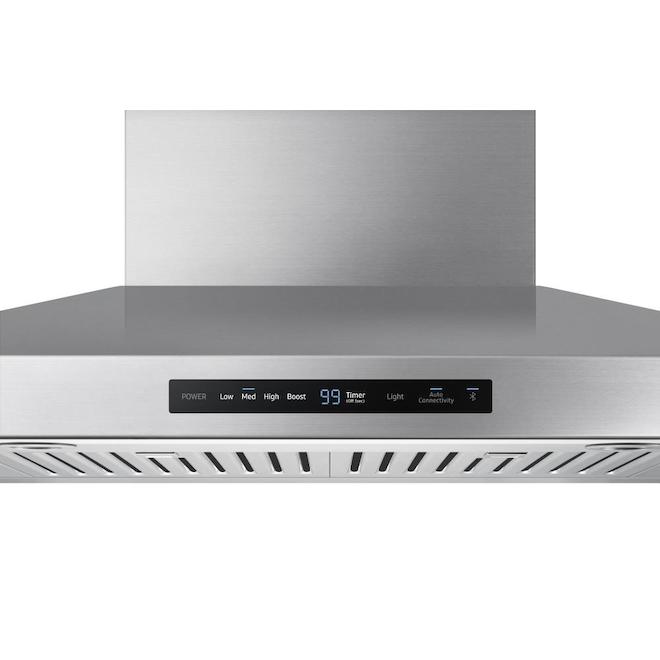 Wall Range Hood 30" - Wi-Fi - 600 CFM - Stainless