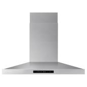 Samsung Wall Mounted Range Hood - Stainless Steel - Chimney-style - Bluetooth Connected Hood