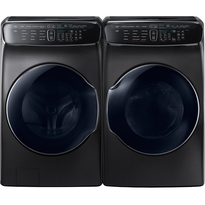 Samsung Electric Dryer- 7.5-cu ft - Black Steel - FlexDry