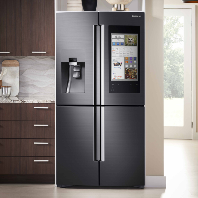 Samsung Counter Depth Refrigerator With Family Hub 22 Cu Ft
