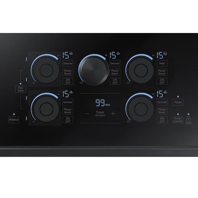 Electric Built-In Induction Cooktop - 36" - Black Steel