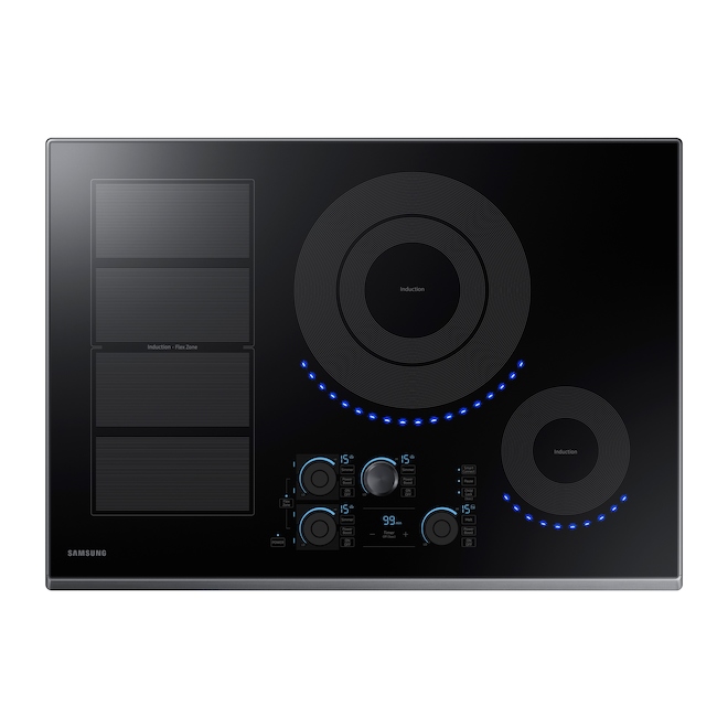 Samsung Induction Cooktop - Virtual Flame Technology - Black Stainless Steel - Wi-Fi Enabled