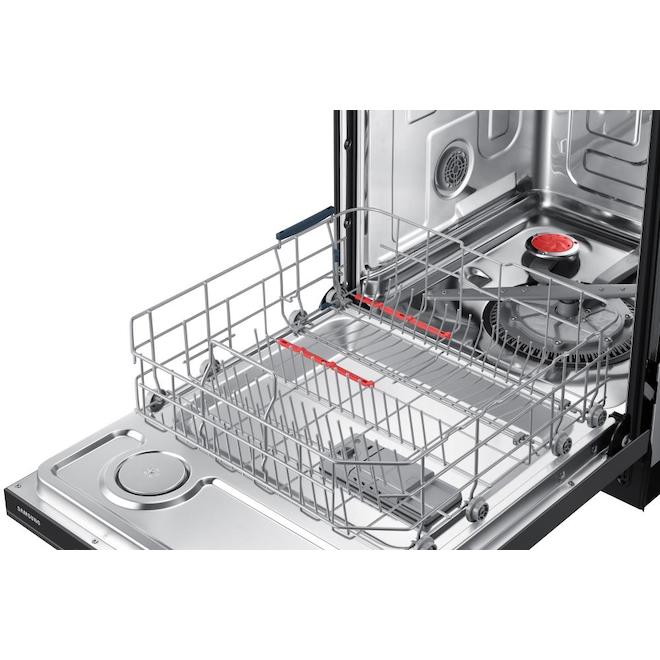 Samsung Dishwasher With Stormwash 24 In 48 Dba Black Stainless Steel Dw80r5061ug Aa Rona