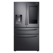 Réfrigérateur à écran tactile, 28 pi³, 36", inox noir
