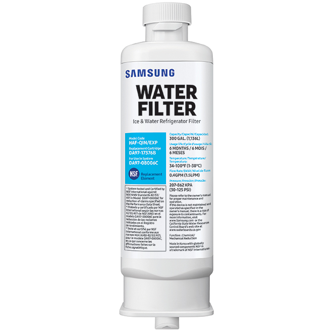 Filtre à eau et glaçons Samsung