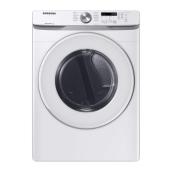 Samsung 7.5-cu ft 27-in White Electric Dryer with Sensor Dry