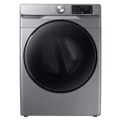 Samsung Electric Dryer with Steam Sanitize+ - 7.5-cu ft - Platinum