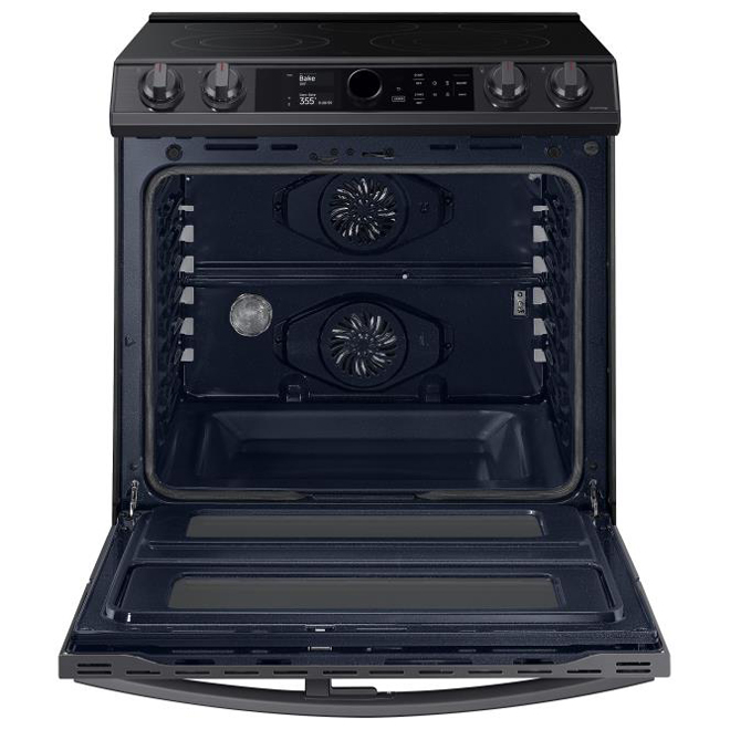 Cuisinière encastrée avec Flex Duo de Samsung friture à air convection véritable 30 po 6,3 pi³ acier inox noir