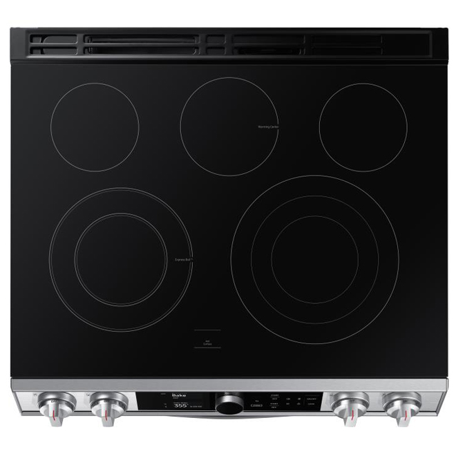 Cuisinière encastrée avec Flex Duo(MC) de Samsung friture à air convection véritable 30 po 6,3 pi³ acier inoxydable