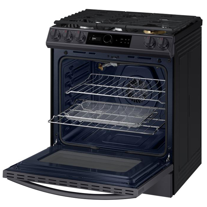 Samsung Slidein Gas Range AirFry Smart Dial True Convection 6