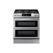Samsung Slide-in Dual Fuel - Air-Fry - Smart Dial - True Convection - 6.3 cu. ft. - Stainless Steel